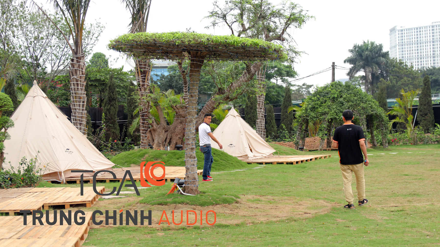 TCA - Trung Chính Audio lắp đặt loa sân vườn resort TOA GS-302