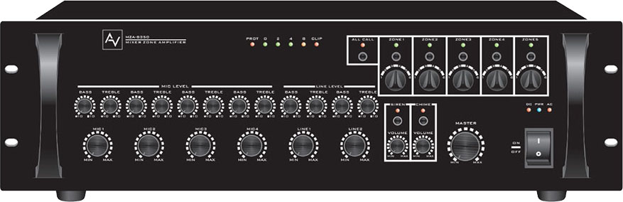 Tăng âm liền mixer 500W AV MZA-S500 chính hãng