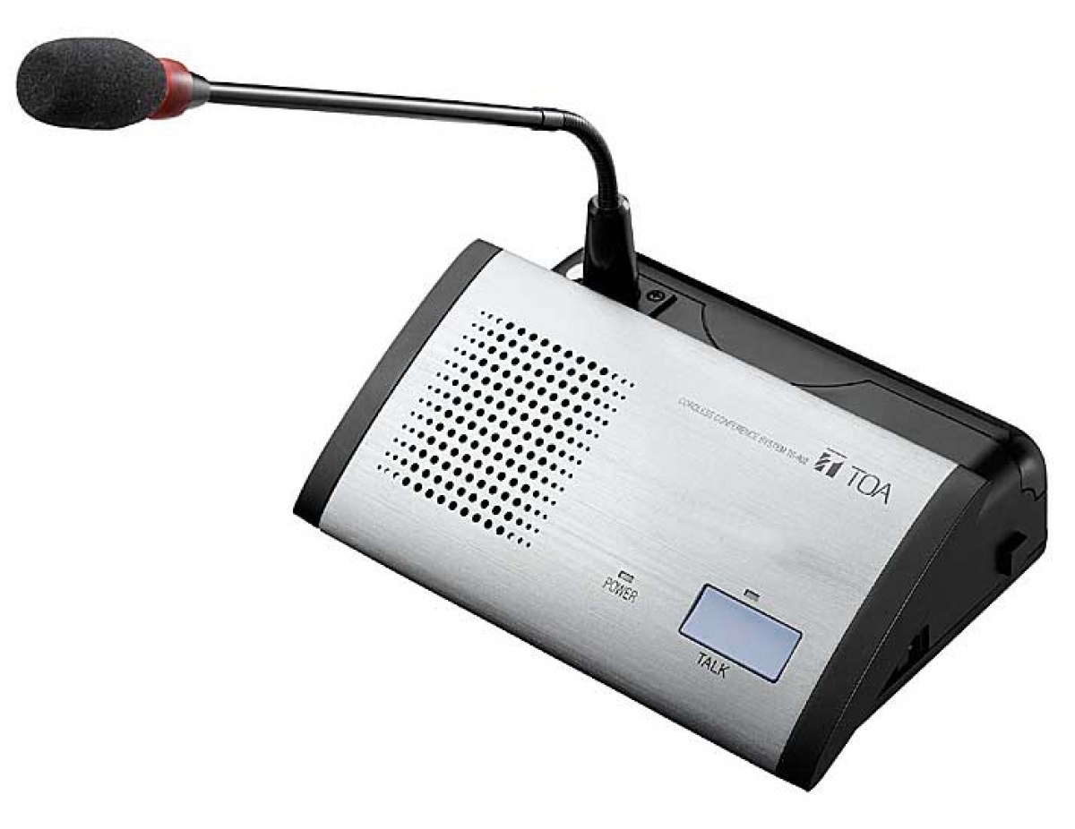 Tư vấn thiết kế lắp đặt hệ thống âm thanh hội thảo hội nghị TOA không dây TS-800 Thiết Bị Đại Biểu Micro TOA TS-802 Y