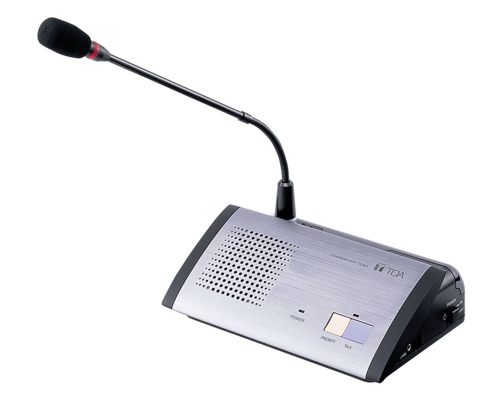 Tư vấn thiết kế lắp đặt hệ thống âm thanh hội thảo hội nghị TOA không dây TS-800 Bộ máy chủ tịch TOA TS-801 Y