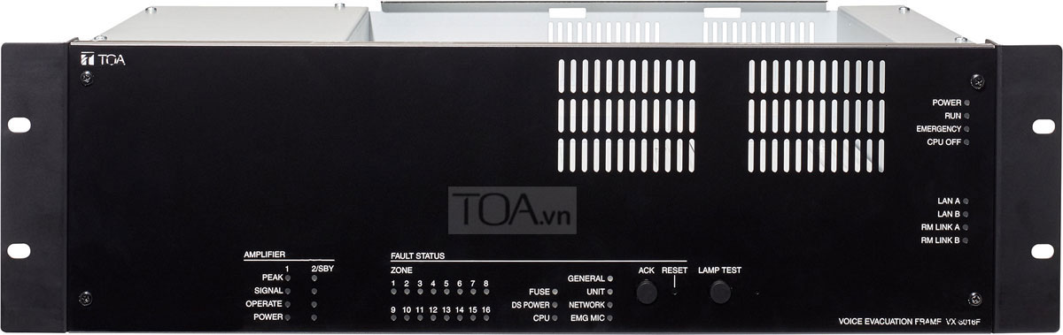 Giải pháp âm thanh thông báo, âm thanh cảnh báo di tản TOA VX-3000
