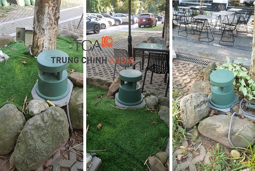TCA thi công dự án lắp đặt loa ngoài trời, loa sân vườn Bose tại quán cafe TCA thi công dự án lắp đặt loa ngoài trời, loa sân vườn Bose tại quán cafe