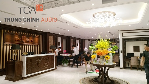 TCA lắp đặt hệ thống âm thanh nhạc nền thông báo cho khách sạn The Q Hotel TCA lắp đặt hệ thống âm thanh nhạc nền thông báo cho khách sạn The Q Hotel