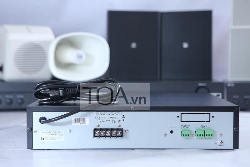 Hướng dẫn sử dụng, lắp đặt power amply TOA FV-224PA-AS Hướng dẫn sử dụng, lắp đặt power amply TOA FV-224PA-AS