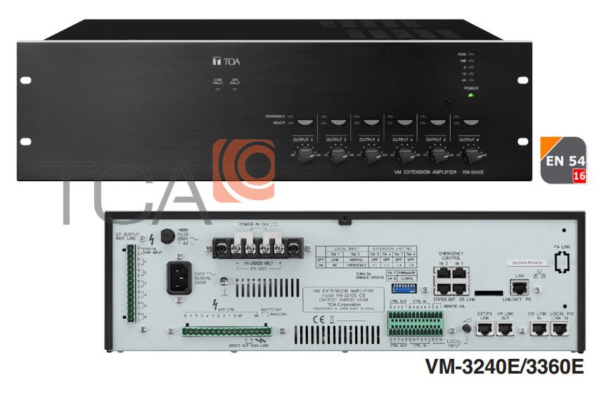 Hướng dẫn sử dụng ampli TOA VM-3240E trong hệ thống di tản VM-3000