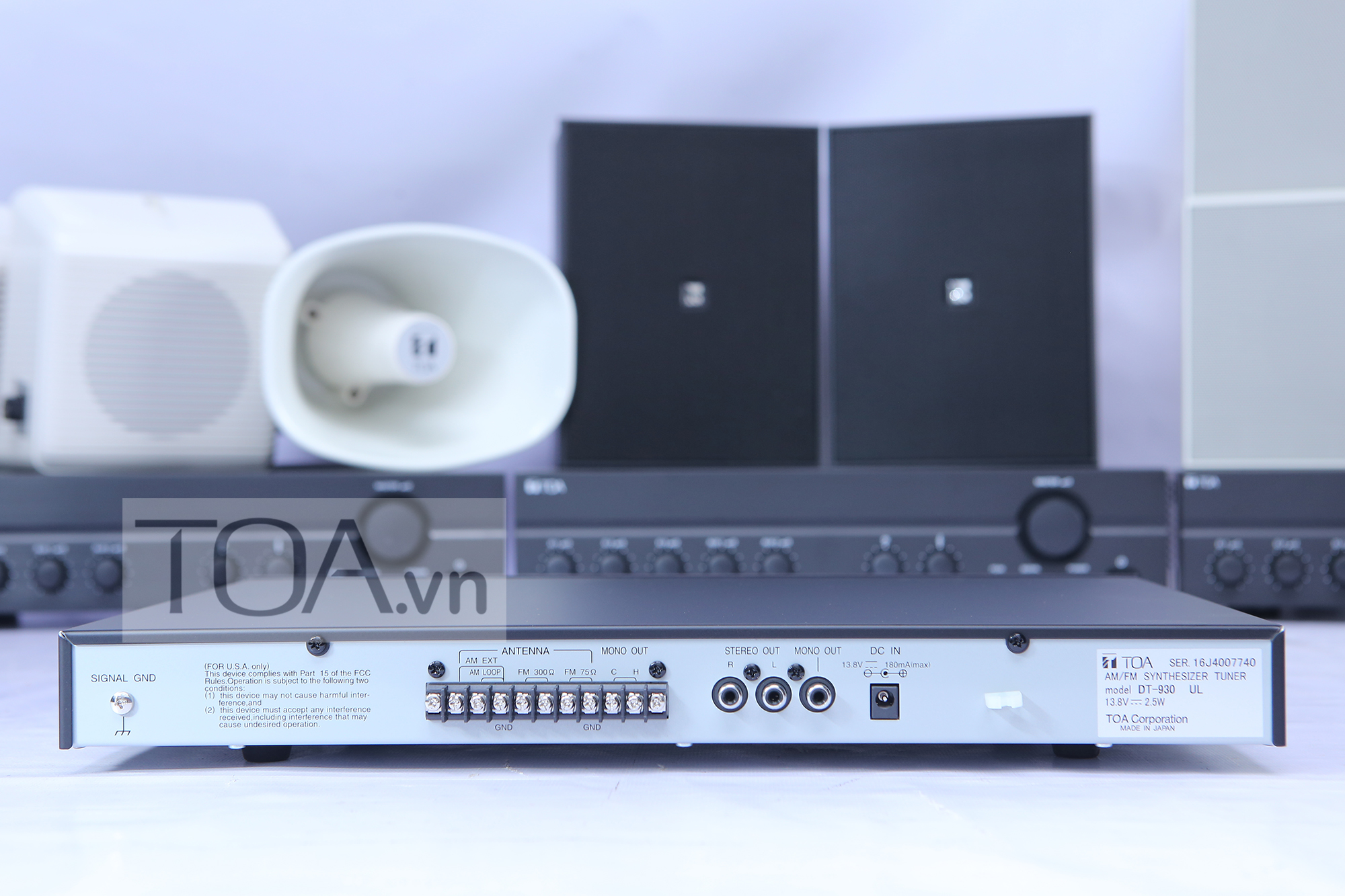 Hướng dẫn sử dụng bộ phát AM/FM TOA DT-930 Hướng dẫn sử dụng bộ phát AM/FM TOA DT-930