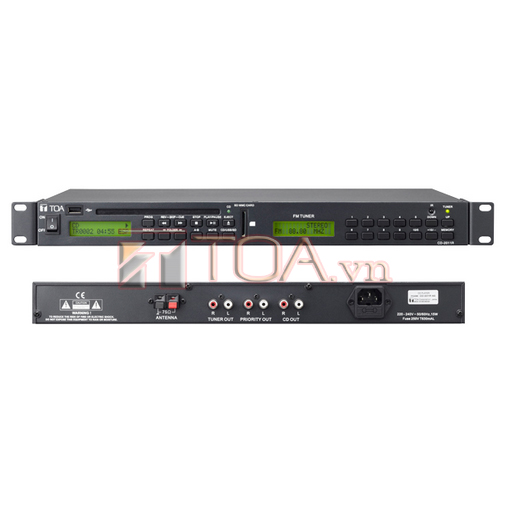 Hướng dẫn sử dụng thiết bị TOA CD-2010R Hướng dẫn sử dụng thiết bị TOA CD-2010R