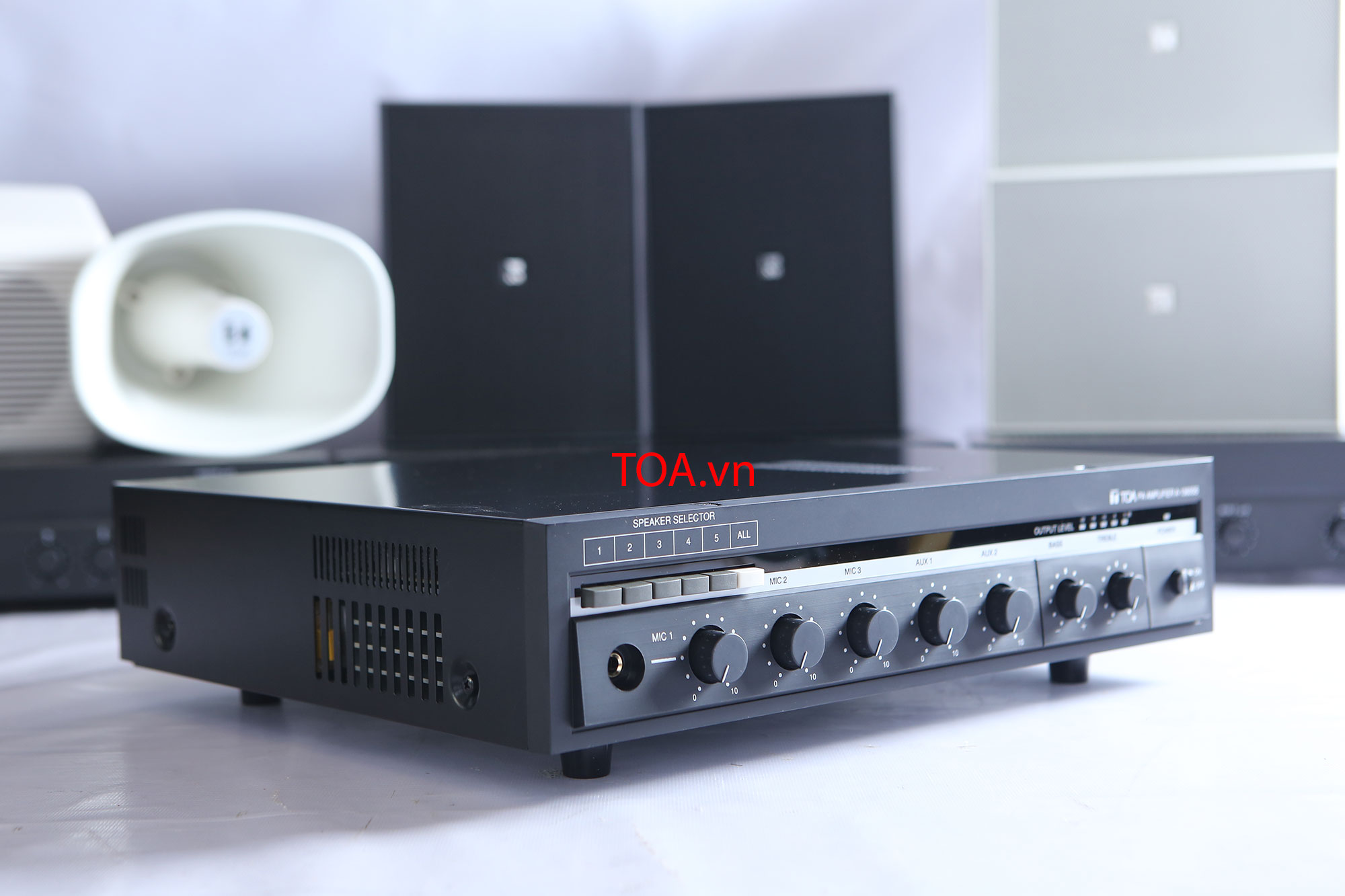 Hướng dẫn sử dụng và kết nối ampli TOA A-1360SS