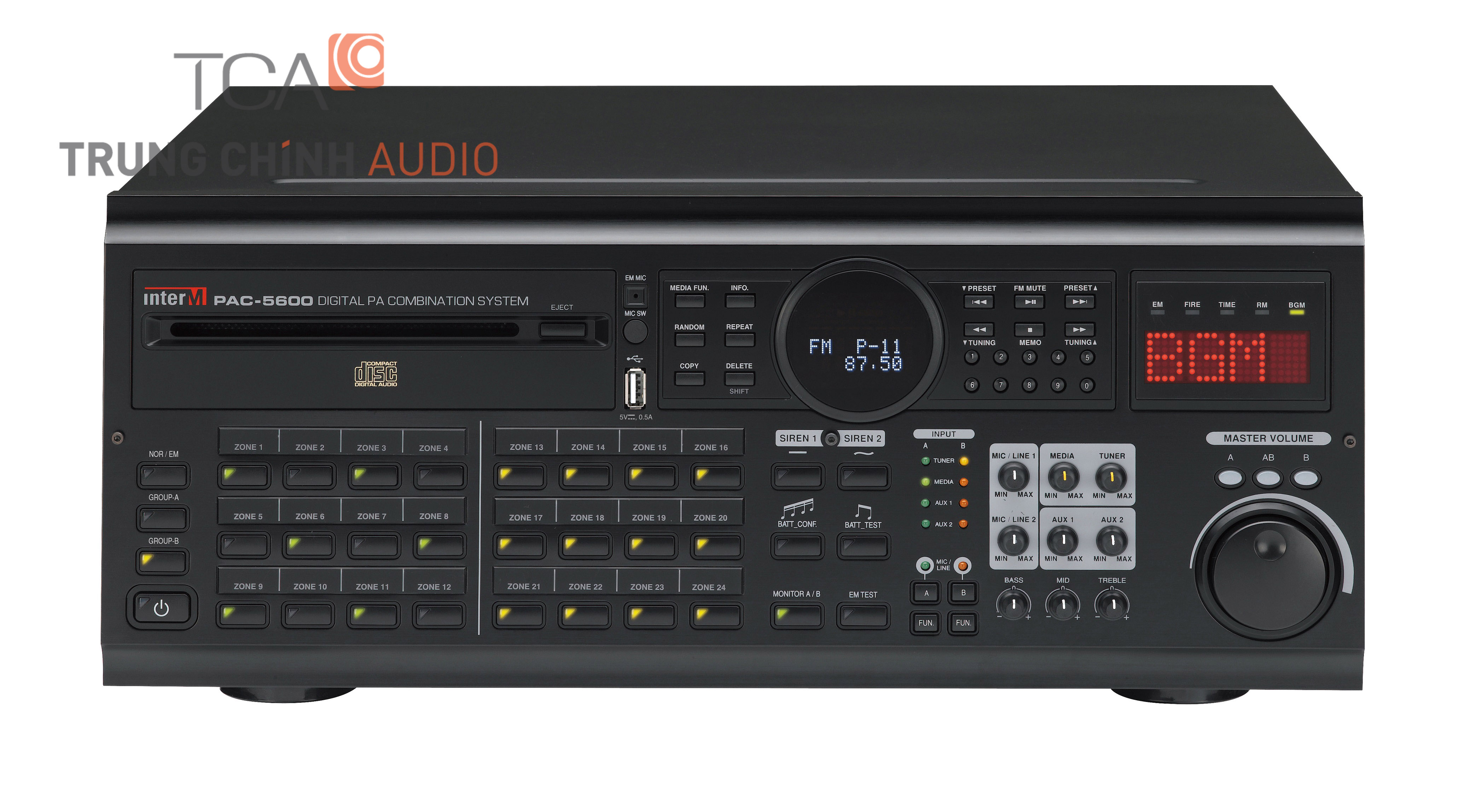 Hướng dẫn sử dụng và kết nối ampli inter-M PAC-5600 Hướng dẫn sử dụng và kết nối ampli inter-M PAC-5600