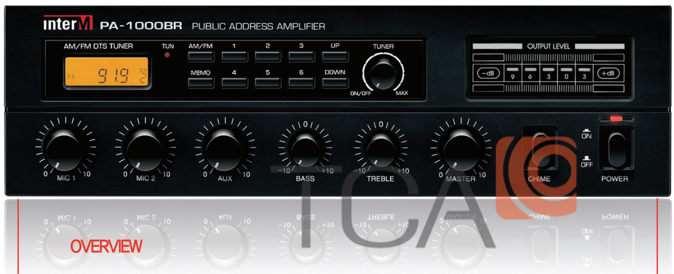 Hướng dẫn sử dụng và kết nối amply inter-M PA-1000BR Hướng dẫn sử dụng và kết nối amply inter-M PA-1000BR