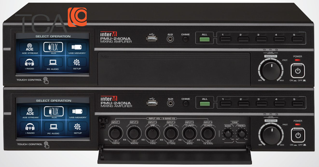 Amply kèm mixer inter-M PMU-240NA/600NA Amply kèm mixer inter-M PMU-240NA/600NA