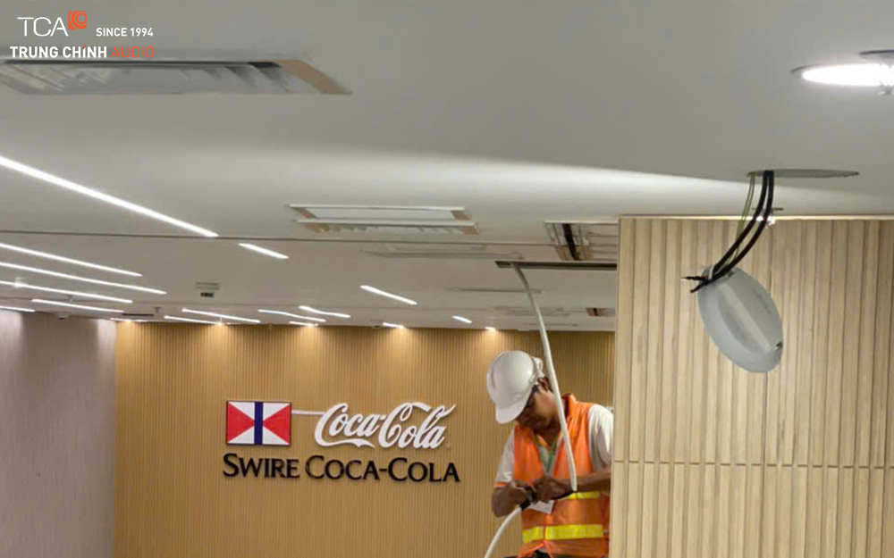 Lắp đặt hệ thống âm thanh thông báo và phát nhạc nền TOA tại nhà máy Coca-Cola Long An Lắp đặt hệ thống âm thanh thông báo và phát nhạc nền TOA tại nhà máy Coca-Cola Long An