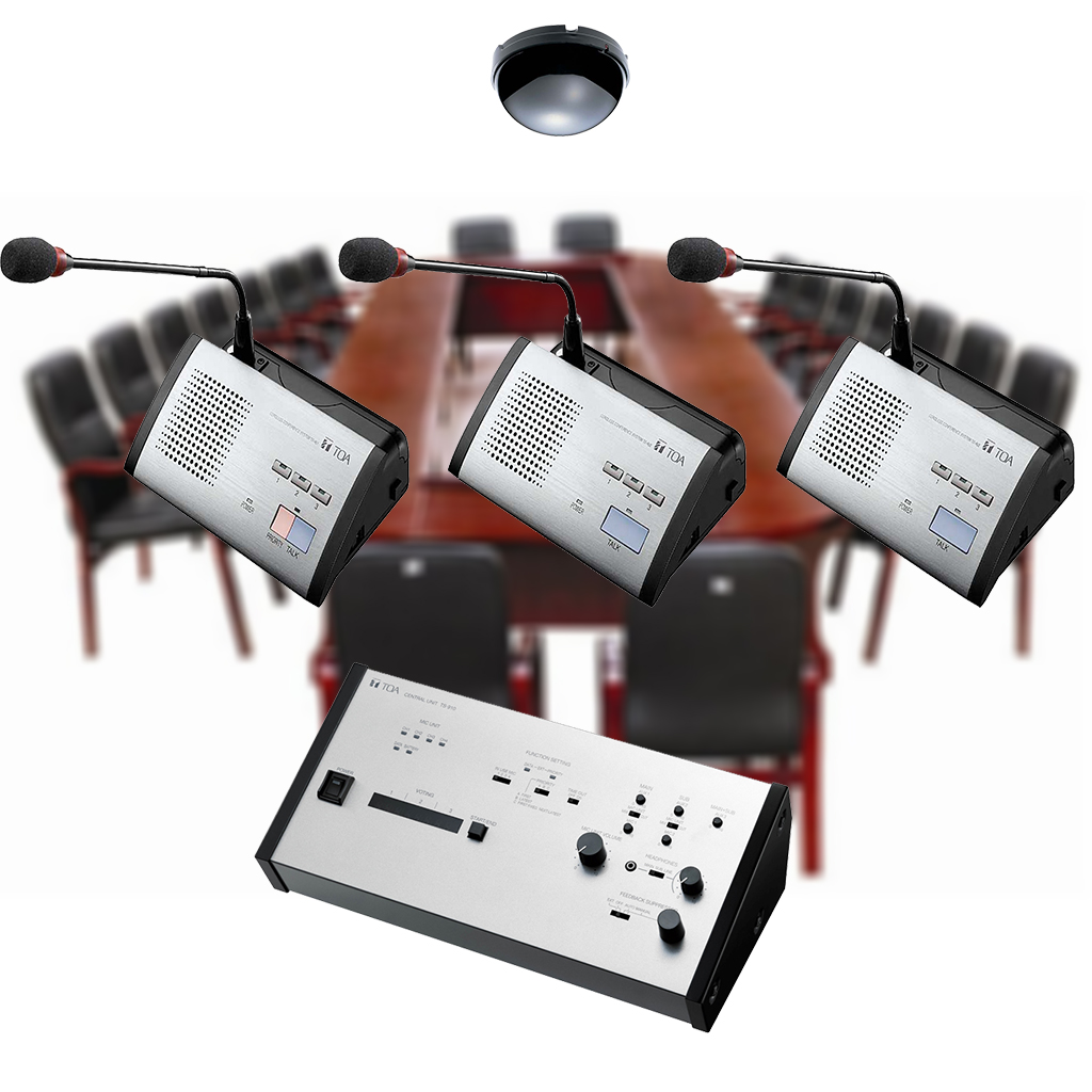 Giải pháp âm thanh cuộc họp, hội nghị không dây TOA TS-910 Giải pháp âm thanh cuộc họp, hội nghị không dây TOA TS-910