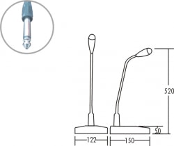 Microphone cổ ngỗng ITC T-511D