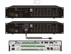 Voice Alarm Evacuation System Controller 500W AV VA-8000MA