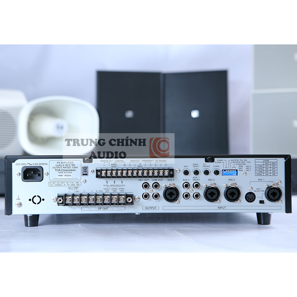 Amply Mixer 120W TOA A-1812 ER